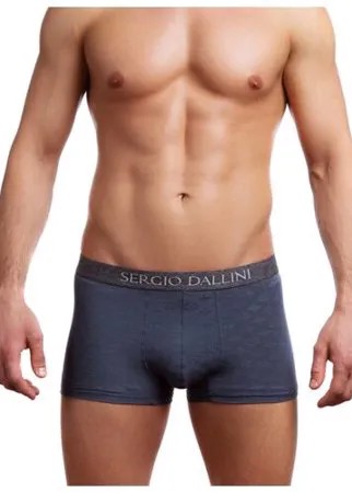 Sergio Dallini Трусы боксеры с профилированным гульфиком, низкая посадка, размер XXXL, серо-лиловый