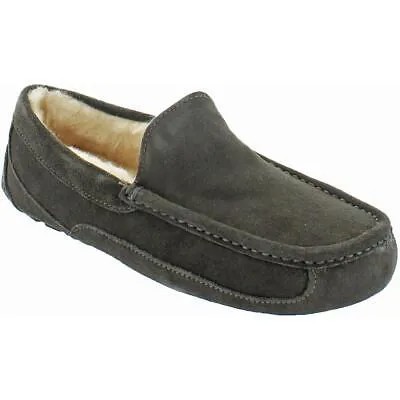 Угги мужские Ascot Grey Suede Slip On Moccasin Slip On Shoes 16 Medium(D) BHFO 9169