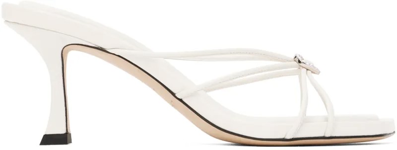 Белые туфли-мофели India 70 Jimmy Choo