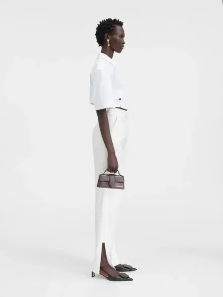 Укороченная рубашка с поясом La Bari Jacquemus, белый