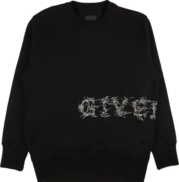 Толстовка Givenchy C&S Back Loop Heavy Felpa Classic Fit Sweatshirt 'Black', черный