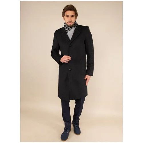 Пальто Муж, каляев, размер 44, серый