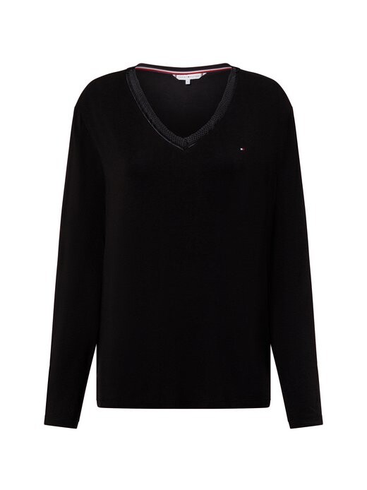 Пижамная рубашка Tommy Hilfiger, черный