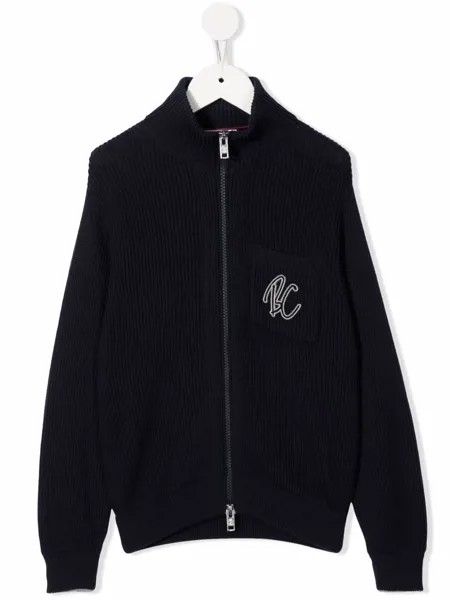 Brunello Cucinelli Kids джемпер в рубчик на молнии