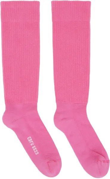 Розовые толстые носки Rick Owens
