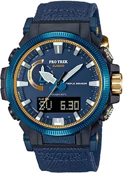 Японские наручные  мужские часы Casio PRW-61SS-2. Коллекция Pro-Trek
