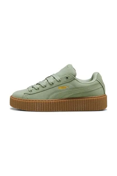 Кроссовки Fenty x Puma Creeper Phatty Nubuck из нубука Puma, зеленый