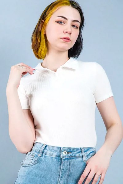 Рубашка женская STOLNIK 071121-6 (M-L, Белый)