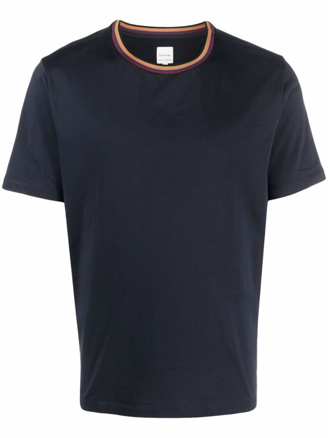 Paul Smith футболка из органического хлопка с отделкой в полоску, синий