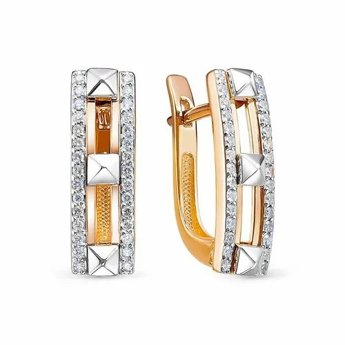 Серьги Бриллианты Костромы, красное золото, 585 проба, бриллиант
