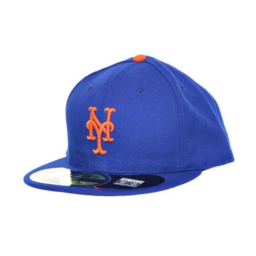 Кепки New Era New York Mets 59Fifty Спортивные кепки сине-оранжевые 10047651