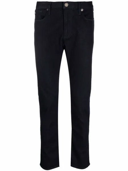 Джинсы с завышенной талией Emporio Armani, синий