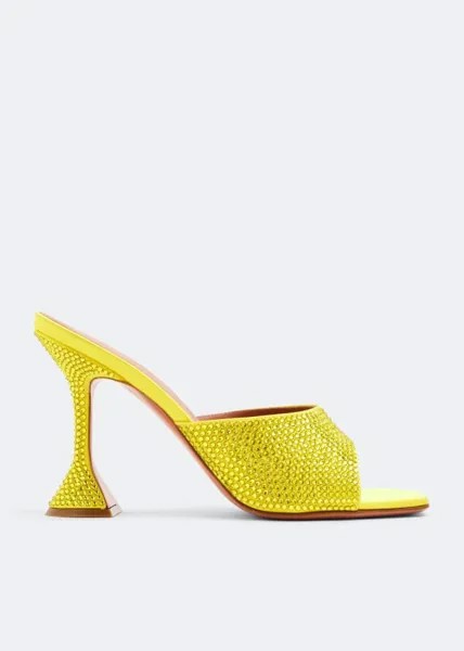 Мюли AMINA MUADDI Lupita crystal mules, желтый
