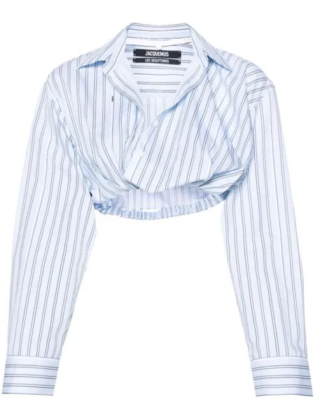 Jacquemus рубашка La Chemise Bahia в полоску, синий