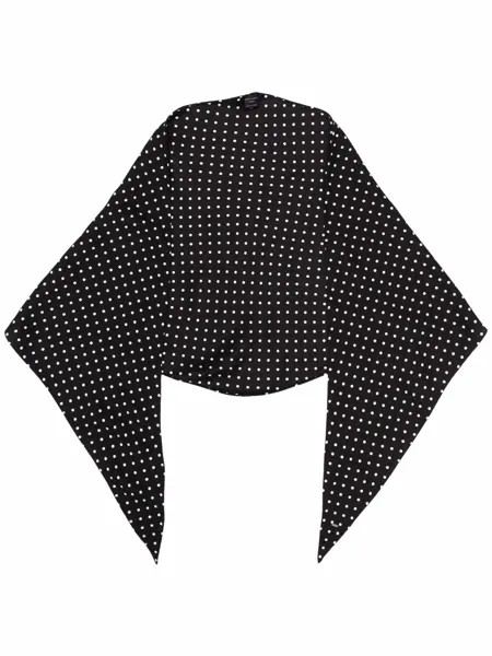 Saint Laurent шелковый платок в горох