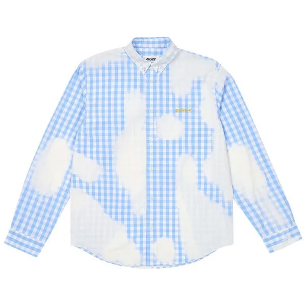 Рубашка Palace Bleached Out Shirt, синий