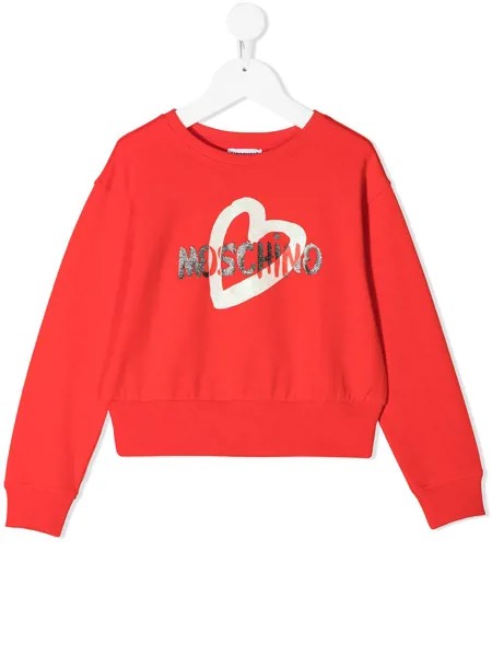 Moschino Kids толстовка с логотипом