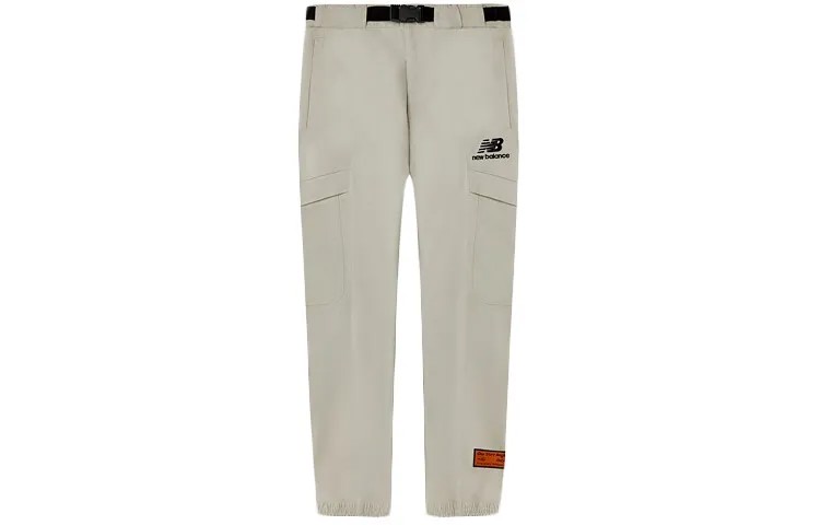 Трикотажные спортивные штаны унисекс цвета Off White New Balance, кремовый