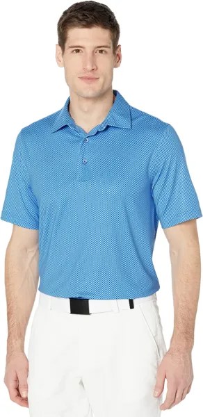 Рубашка-поло Pike Mini Pennant Print Stretch Polo Cutter & Buck, цвет Chelan