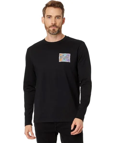 Футболка Billabong Crayon Wave Long Sleeve Graphic, черный