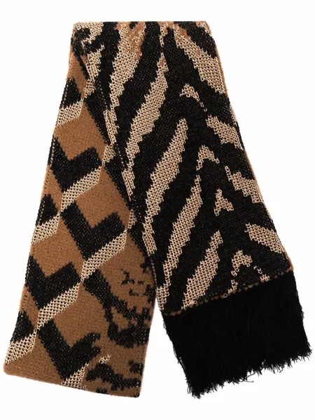 DVF Diane von Furstenberg шарф с зебровым принтом