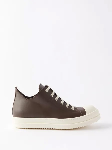 Кожаные кроссовки scarpe Rick Owens, коричневый