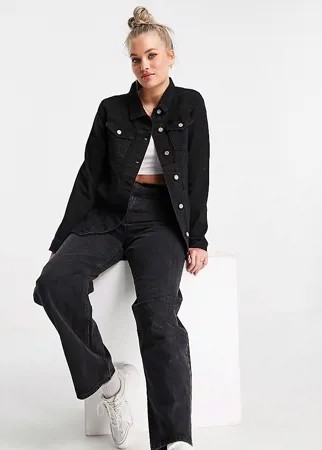 Черная джинсовая куртка Brave Soul Tall-Черный цвет