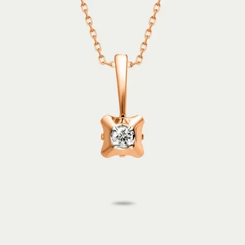 Подвеска GOLD CENTER, золото, 585 проба, фианит