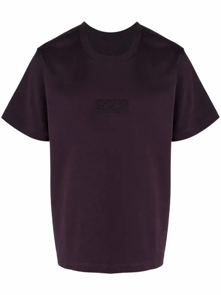 Helmut Lang Distort embroidered logo T-shirt