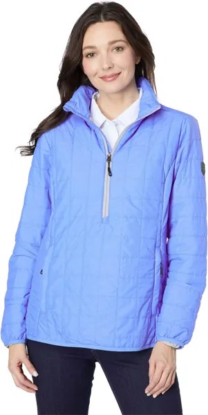 Куртка Rainier Primaloft 1/2 Zip Popover Cutter & Buck, цвет Blue Melange