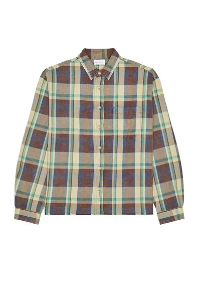 Рубашка JOHN ELLIOTT Hemi Oversized, цвет Burgundy & Navy