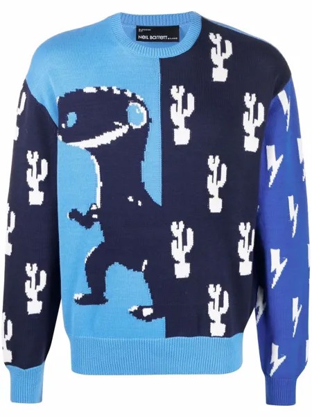 Neil Barrett свитер Dino с логотипом