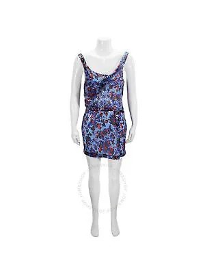 Женское синее вечернее платье Atlein без рукавов с вырезом-лодочкой, короткое облегающее вечернее платье Размер: 6