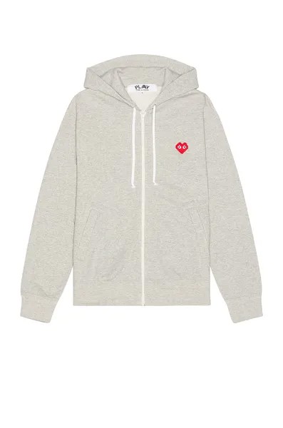 Толстовка Comme des Garçons Invader Hooded, серый