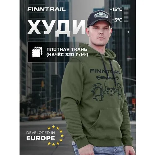 Худи Finntrail, размер XXXL, хаки