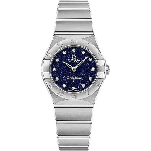 Наручные часы OMEGA Omega Constellation 13110256053001, серебряный, синий