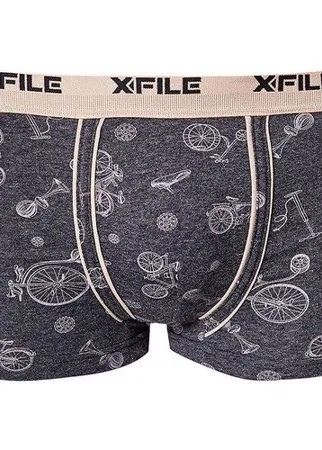 Трусы X-File, размер 3-M, nero melange