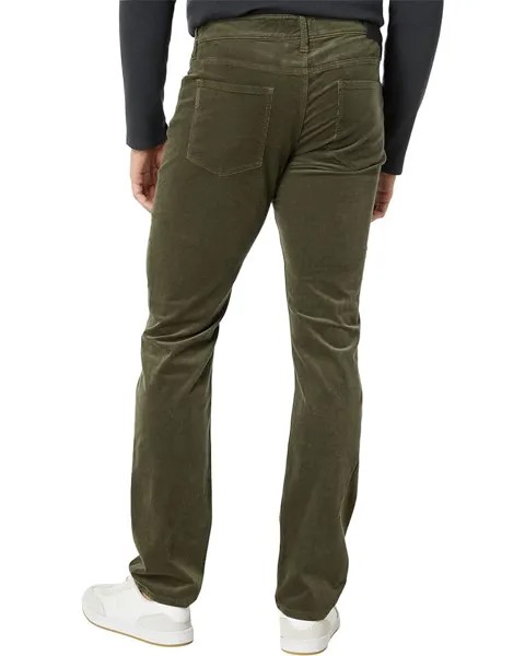 Брюки Paige Federal Slim Straight Fit Stretch Forest Shadow Corduroy, цвет Forest Shadow