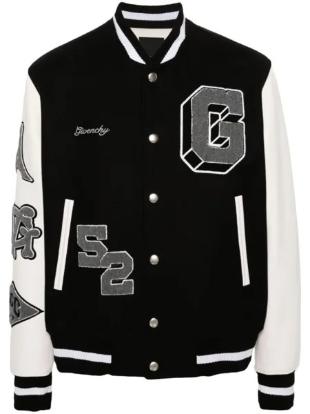 Бомбер в стиле колор-блок Givenchy, черный