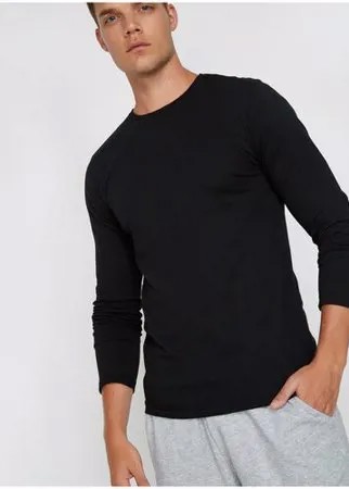 Лонгслив KOTON 0KAM12190LK размер S(48), 999 черный