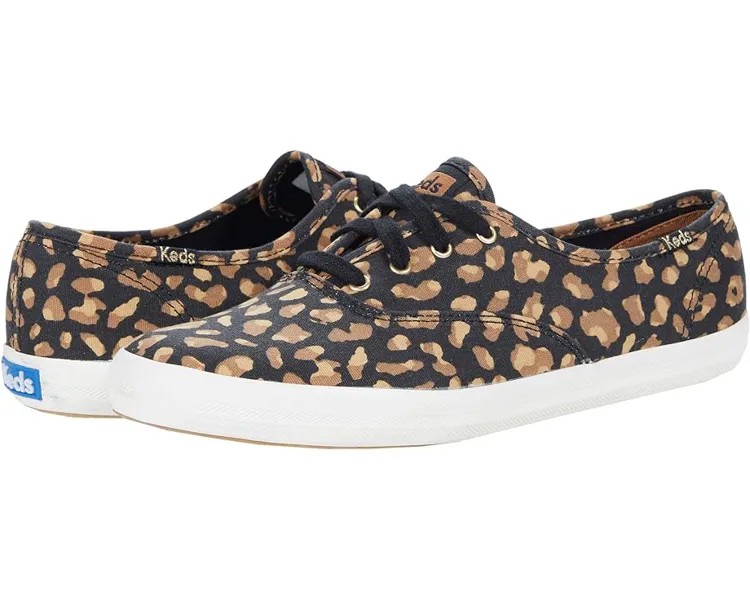 Кроссовки Keds Champion Animal, цвет Black/Tan