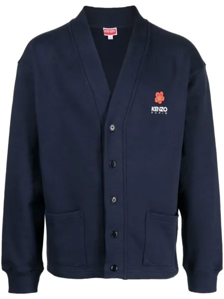Кардиган с принтом Boke Flower Kenzo, синий
