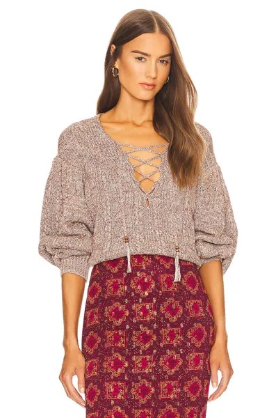 Свитер House of Harlow 1960 x REVOLVE Shira Cable, коричневый