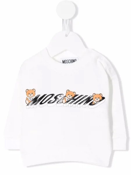 Moschino Kids толстовка с логотипом