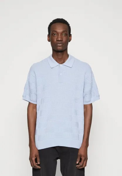 Рубашка-поло ALFRED UNISEX Obey Clothing, цвет hydrangea