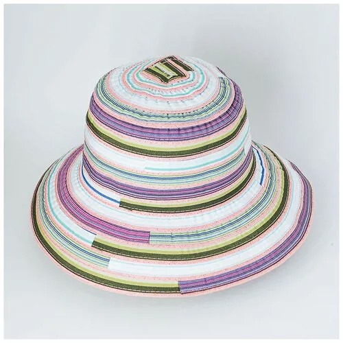 Шляпа FIJI29, размер 56-57, белый, розовый