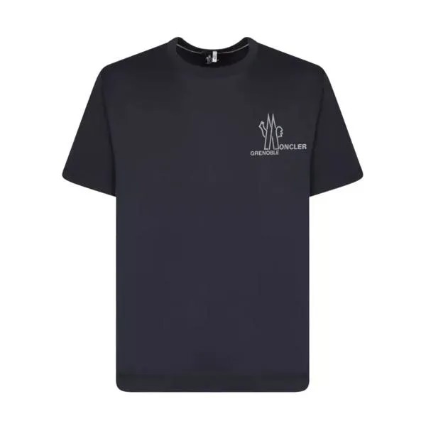 Футболка cotton t-shirt Moncler, черный