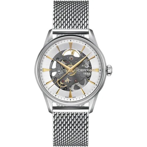 Наручные часы Certina C0299071103100, серебряный, золотой