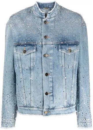 Alexandre Vauthier джинсовая куртка с кристаллами