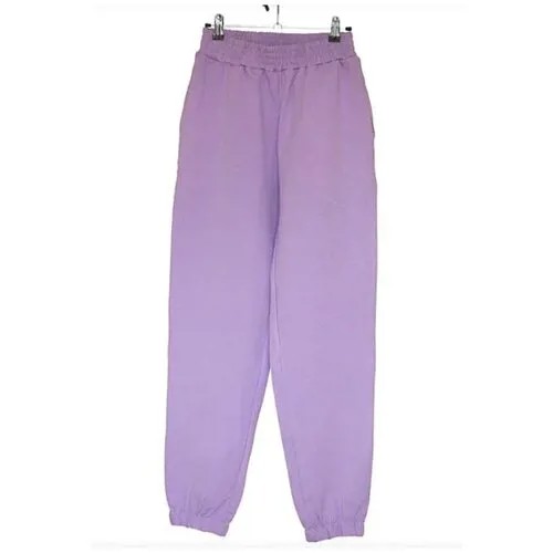 Беговые брюки , размер 46, фиолетовый